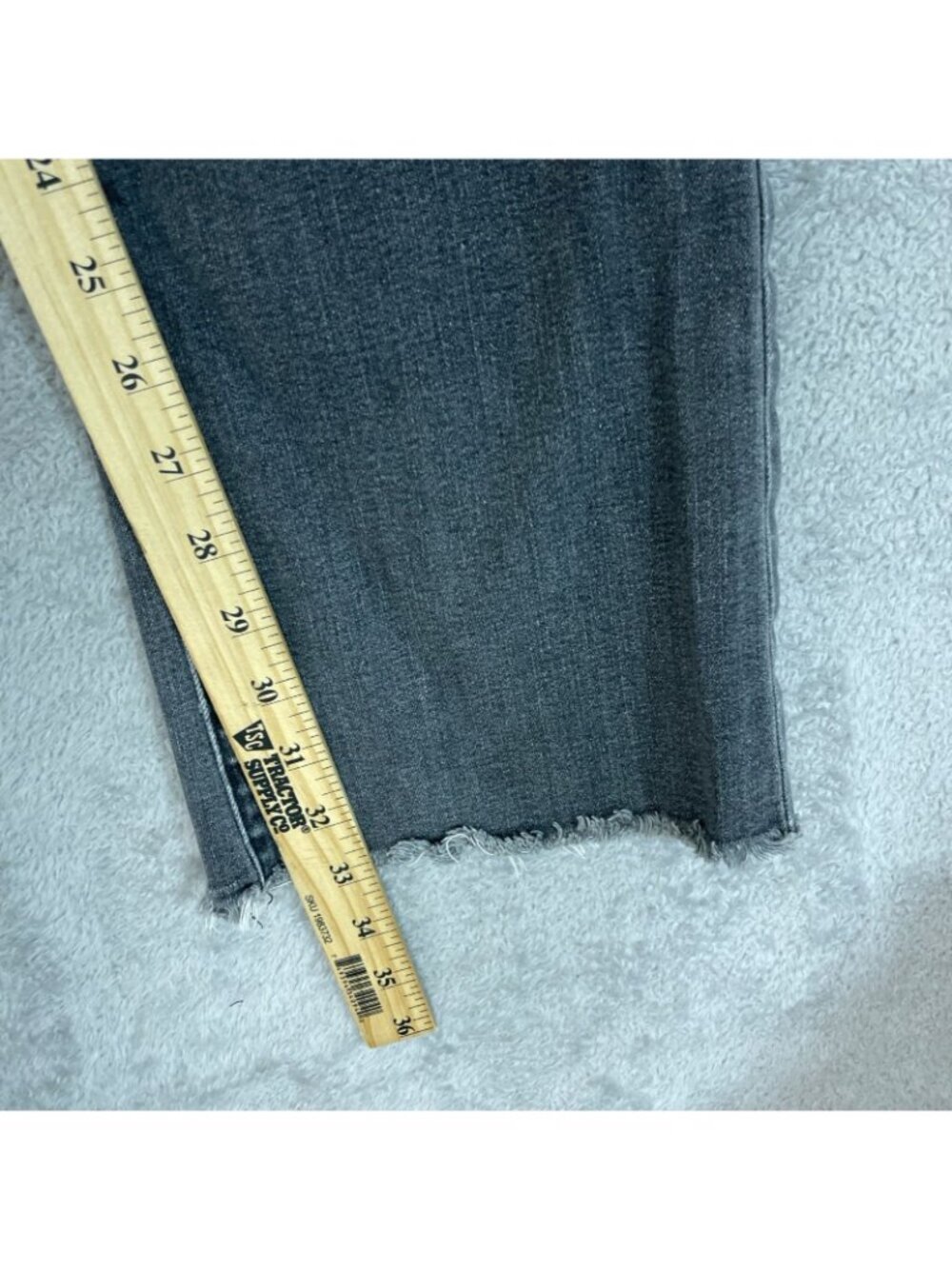Joe's Jeans Women's 29 Gray Boot cut Jeans Raw Hem P0882 - Picture 5 of 12